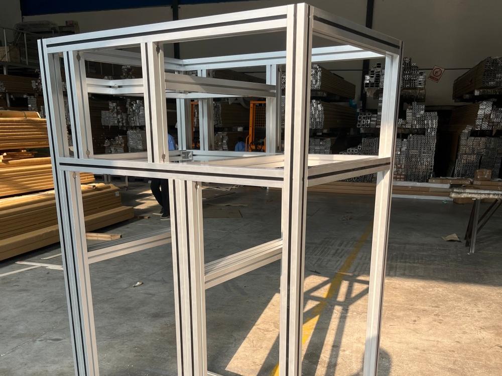 My Custom T-Slot Aluminum Bench with Tapped Threads 5050